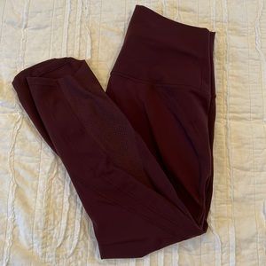 Lululemon Dark Red Leggings